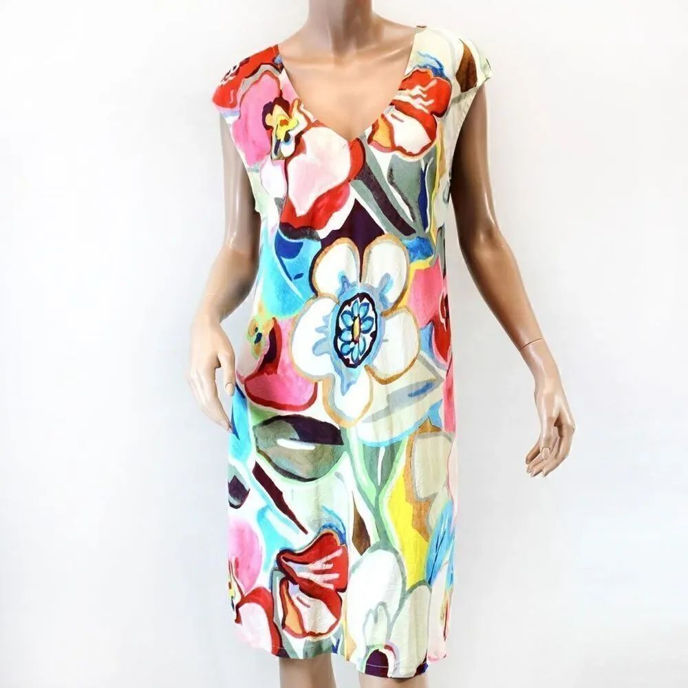 Jams World Sherry Dress Tavern Print Sundress XS